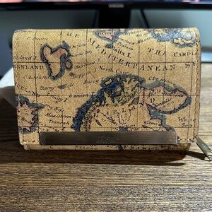 Patricia Nash Map Print Wallet